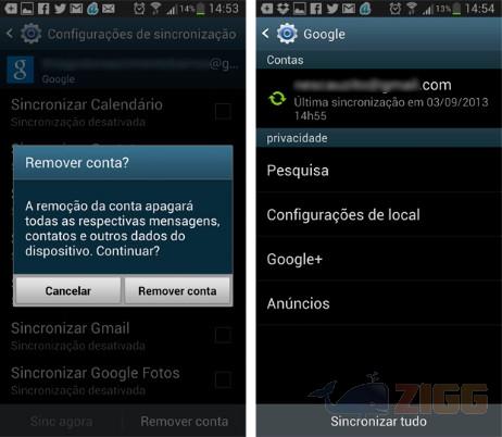 configurações googleplay