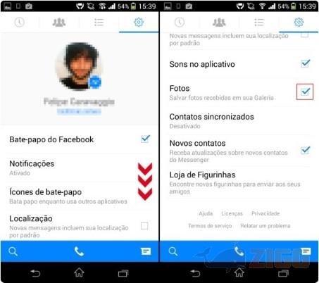 Como salvar fotos do Facebook Messenger no Android