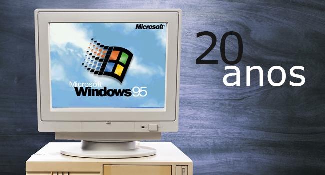 Windows 95 completa 20 anos!