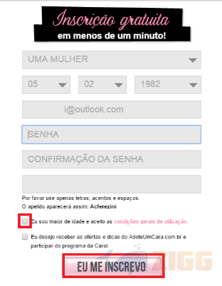 perfil adote um cara