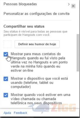 notificações hangouts