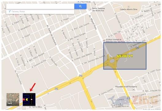 Jogue Pac-Man no Google Maps