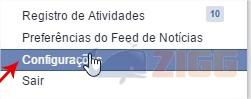 mudar senha facebook