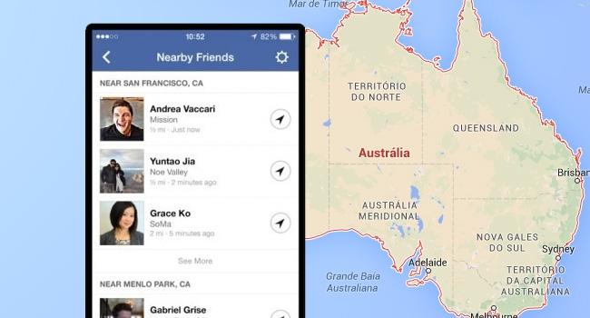 Facebook: Recurso que mostra amigos próximos chega na Austrália