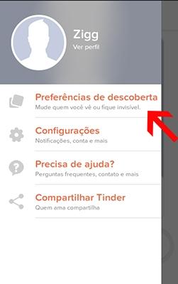 invisivel tinder