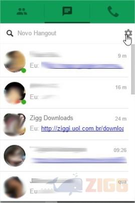 notificações hangouts