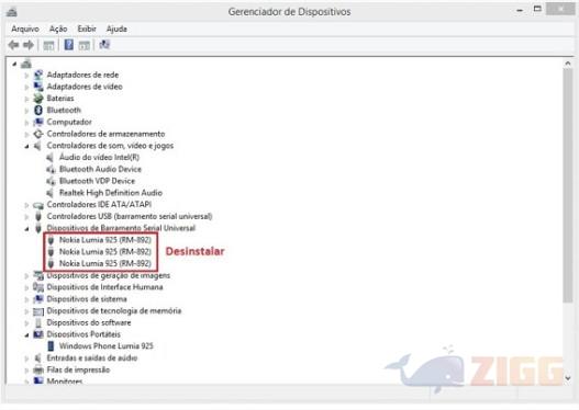 Desinstalar dispositivos