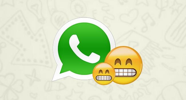 Usuários infelizes com os emojis gigantes do WhatsApp