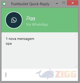 whatsapp para pc com pushbullet