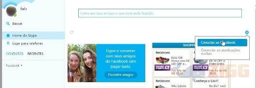 integrar facebook ao skype