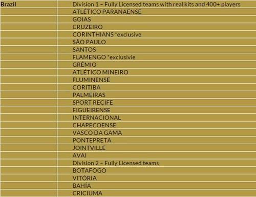 pes 2016 times brasileiros