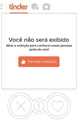 ficar invisivel tinder