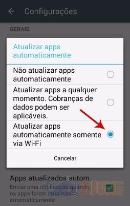 atualizar apps automaticamente