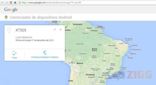 Gerenciador de dispositivos Android